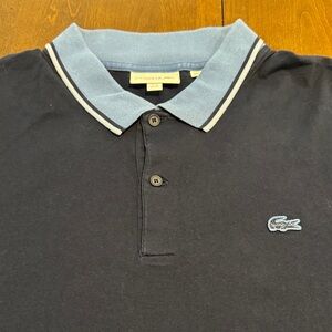 Lacoste Men's Polo Shirt in navy blue  and Light Blue